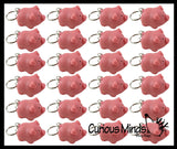Pooping Pig Novelty Keychain  -  Sensory, Stress, Fidget Toy Piggy