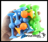 Suction Cup Dart Toy - Water Bath Fine Motor Toy - Free Play Building Toy - OT