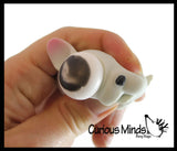 Pop Eye Dog -  Soft Doh Filled Stretch Ball - Ultra Squishy Relaxing Sensory Fidget Stress Toy