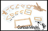 LAST CHANCE - LIMITED STOCK - Making Shapes with Popsicle Sticks - Pattern Matching