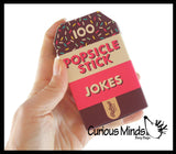 Cute Popsicle Stick Jokes - 100 Funny Jokes for Kids Packaged in an Ice Cream Shaped Box. Kid Joke Book