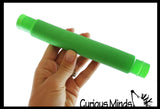 Large Pull and Pop Snap Expanding Flexible Accordion Tube Toy - Free Play - Open Ended Fidget Toy