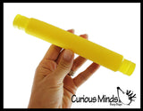 Large Pull and Pop Snap Expanding Flexible Accordion Tube Toy - Free Play - Open Ended Fidget Toy