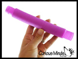 Large Pull and Pop Snap Expanding Flexible Accordion Tube Toy - Free Play - Open Ended Fidget Toy