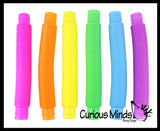 Large Pull and Pop Snap Expanding Flexible Accordion Tube Toy - Free Play - Open Ended Fidget Toy