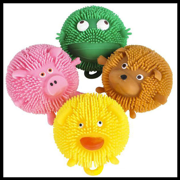 Cute 3" Animal Puffer Ball -  Sensory Fidget Toy