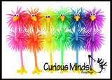 Cute Bird Puffer Pen - Fun Hairy Office School Fidget Pens - Anxiety ADHD