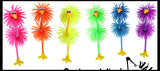 Cute Bird Puffer Pen - Fun Hairy Office School Fidget Pens - Anxiety ADHD