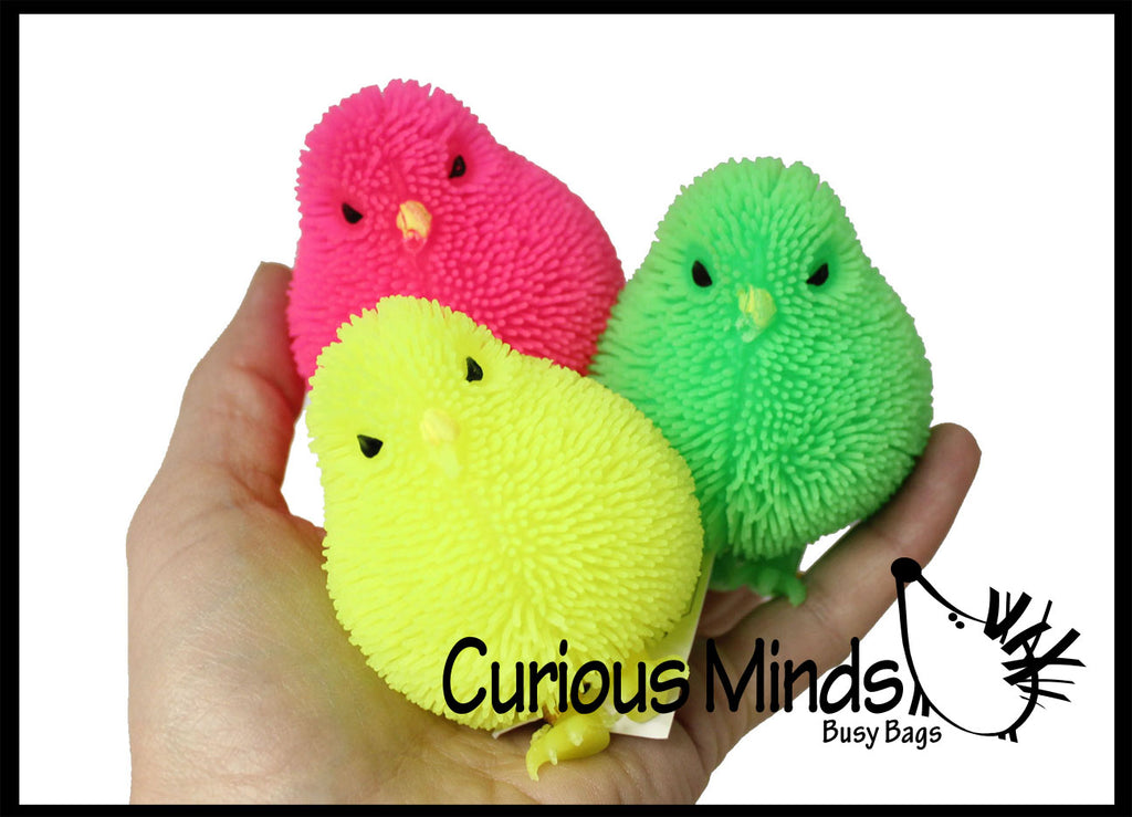 Puffer Chicks - Small Novelty Toy - Party Favors - Easter Gift