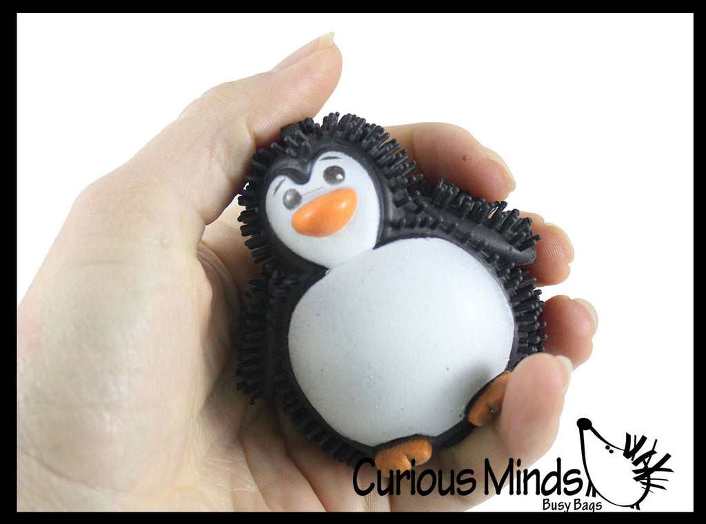 Mini Puffer Penguin Ball - Squishy Sensory Fidget Ball Toy