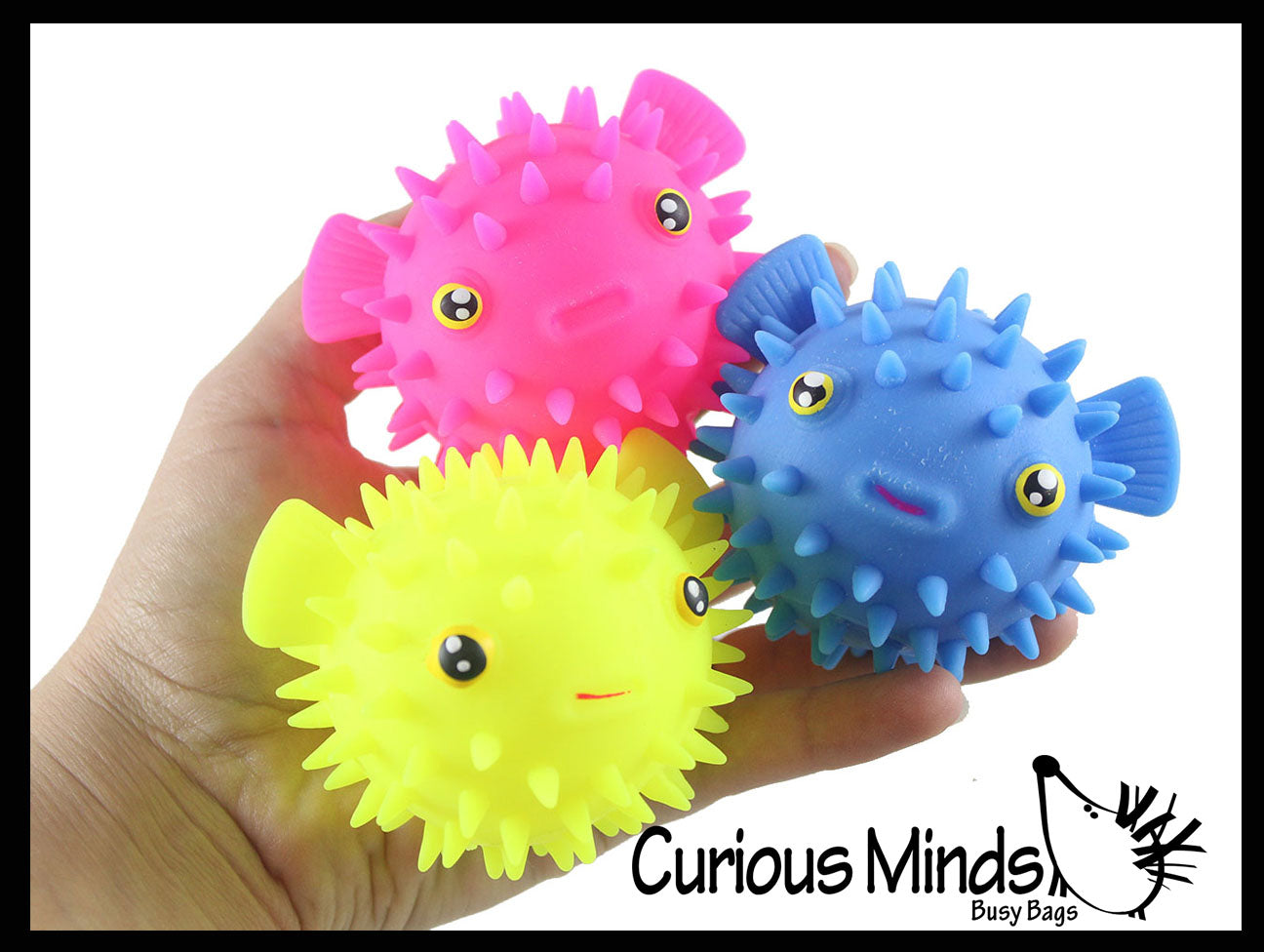Puffer Fish Puffer Ball - Small Novelty Toy - Party Favors - Air Filled Sensory Fidget Toys