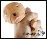 LAST CHANCE - LIMITED STOCK - CLEARANCE - SALE - Bulldog Large Puffer Dog Ball - Air Filled Squishy Sensory Fidget Ball Toy