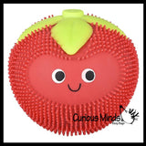 LAST CHANCE - LIMITED STOCK  - SALE - Puffer Fruit Air- Filled Squeeze Stress Balls with Faces  -  Sensory, Stress, Fidget Toy - Pineapple, Strawberry, Orange, Watermelon, Apple, Grapes