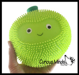 LAST CHANCE - LIMITED STOCK  - SALE - Puffer Fruit Air- Filled Squeeze Stress Balls with Faces  -  Sensory, Stress, Fidget Toy - Pineapple, Strawberry, Orange, Watermelon, Apple, Grapes