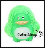 Set of 6 - Puffer Penguin Family - Mom, Dad, and Babies - Mini Puffer Penguin Ball - Squishy Sensory Fidget Ball Toy