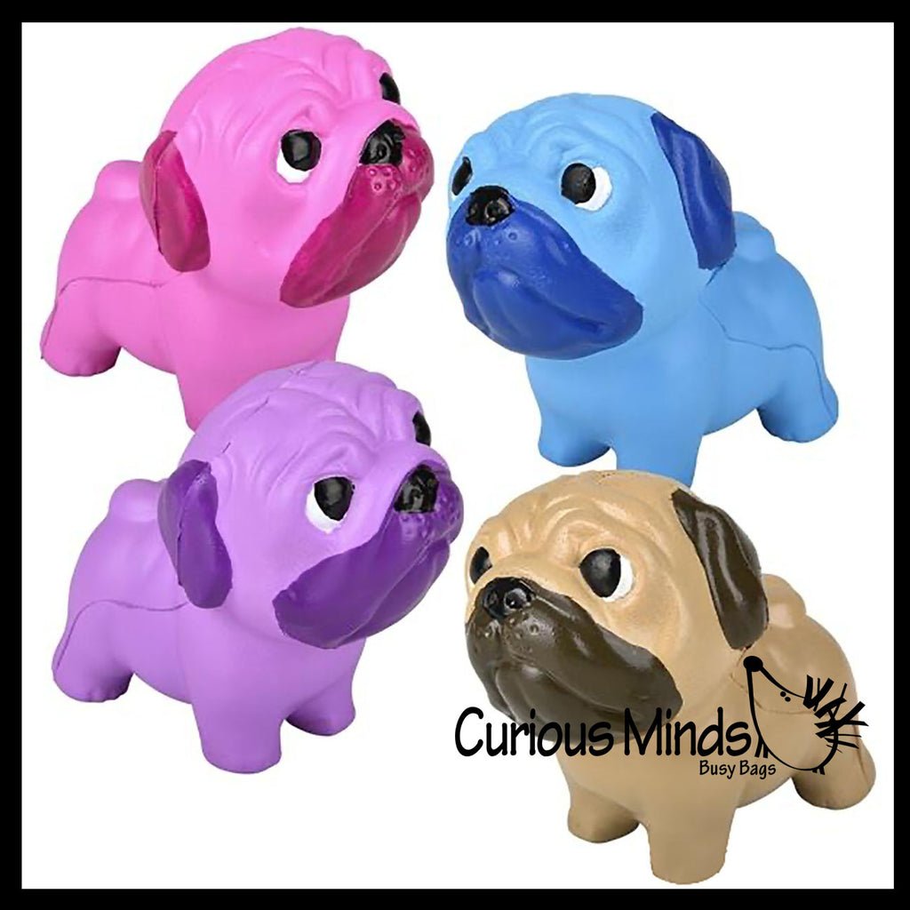 Pug Dog Slow Rise Squishy Toy - Memory Foam Squish Stress Ball