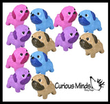 Pug Dog Slow Rise Squishy Toy - Memory Foam Squish Stress Ball
