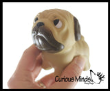 Pug Dog Slow Rise Squishy Toy - Memory Foam Squish Stress Ball