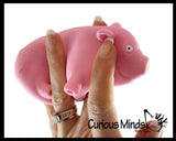 Pig Sand Filled Squishy - Piggie Moldable Sensory, Stress, Squeeze Fidget Toy ADHD Special Needs Soothing