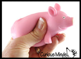 Pig Sand Filled Squishy - Piggie Moldable Sensory, Stress, Squeeze Fidget Toy ADHD Special Needs Soothing