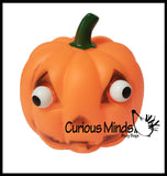 Pop-Eye Pumpkin Halloween Party Favor Stress Balls, Small Novelty Toy Prize Assortment Gifts