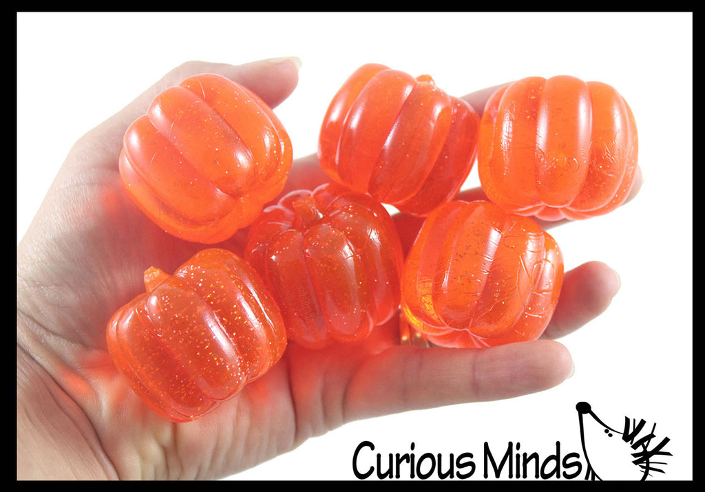 Bouncy Ball Pumpkin Jack-O-Lantern Halloween Party Favor - Pumpkin Bouncing - Small Novelty Toy Prize Gifts