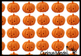 Jack-O-Lantern Pumpkin Pencil Top Erasers - Trick or Treat Party Favors - Halloween