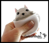 Pup in a Cup - Cat in a Cup - Adorable Pop Up Pupachino - Cute Squeeze Toy - Fun Fidget - Unique OT Hand Strength, Fine Motor
