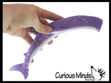 Purple Spotted Sand Filled Squishy Shark - Moldable Sensory, Stress, Squeeze Fidget Toy ADHD Special Needs Soothing Ocean OT