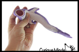 Purple Spotted Sand Filled Squishy Shark - Moldable Sensory, Stress, Squeeze Fidget Toy ADHD Special Needs Soothing Ocean OT