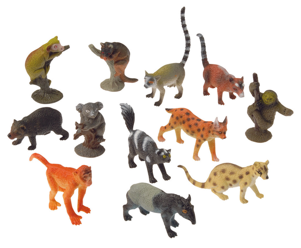 Miniature Rainforest Animal Figurines Replicas