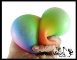 BULK - WHOLESALE - SALE - 2.5" Rainbow Doh Filled Stress Ball - Glob Balls - Squishy Gooey Shape-able Squish Sensory Squeeze Balls