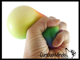 BULK - WHOLESALE - SALE - 2.5" Rainbow Doh Filled Stress Ball - Glob Balls - Squishy Gooey Shape-able Squish Sensory Squeeze Balls