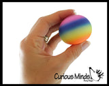 BULK - WHOLESALE - SALE - 1.75" Rainbow Doh Filled Stress Ball - Glob Balls - Squishy Gooey Shape-able Squish Sensory Squeeze Balls