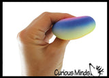 BULK -Set of 24 Balls - 1.75" Doh Filled Stress Balls - Assortment of Rainbow, Striped, Spikey - Glob Balls - Squishy Gooey Shape-able Squish Sensory Squeeze Balls