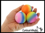 BULK - WHOLESALE - SALE - 1.75" Rainbow Doh Filled Stress Ball - Glob Balls - Squishy Gooey Shape-able Squish Sensory Squeeze Balls
