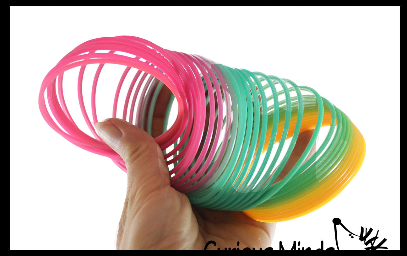 Super Long 6" Rainbow Magic Spring Coil Toy - Sensory Fidget Toy - Rel ...