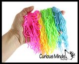 NeeDoh 5 Ramen Stretchy Noodle Strings Fidget Toy - 13" Long, Not Sticky, Thick, Build Resistance for Strengthening Exercise, Pull, Stretchy, Fiddle Nee Doh