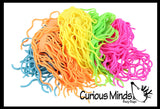 NeeDoh 5 Ramen Stretchy Noodle Strings Fidget Toy - 13" Long, Not Sticky, Thick, Build Resistance for Strengthening Exercise, Pull, Stretchy, Fiddle Nee Doh