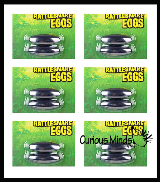 Rattlesnake Egg Buzz NoiseMaking Toy Singing Clanking Stro