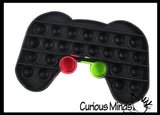 Video Game Remote Controller Bubble Pop Fidget Toy - Silicone Push Poke Bubble Wrap Fidget Toy - Press Bubbles to Pop - Bubble Popper Sensory Stress Toy