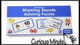 CLEARANCE - SALE - Rhyming Sounds Matching Puzzle - Language Arts Teacher Supply