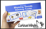 CLEARANCE - SALE - Rhyming Sounds Matching Puzzle - Language Arts Teacher Supply