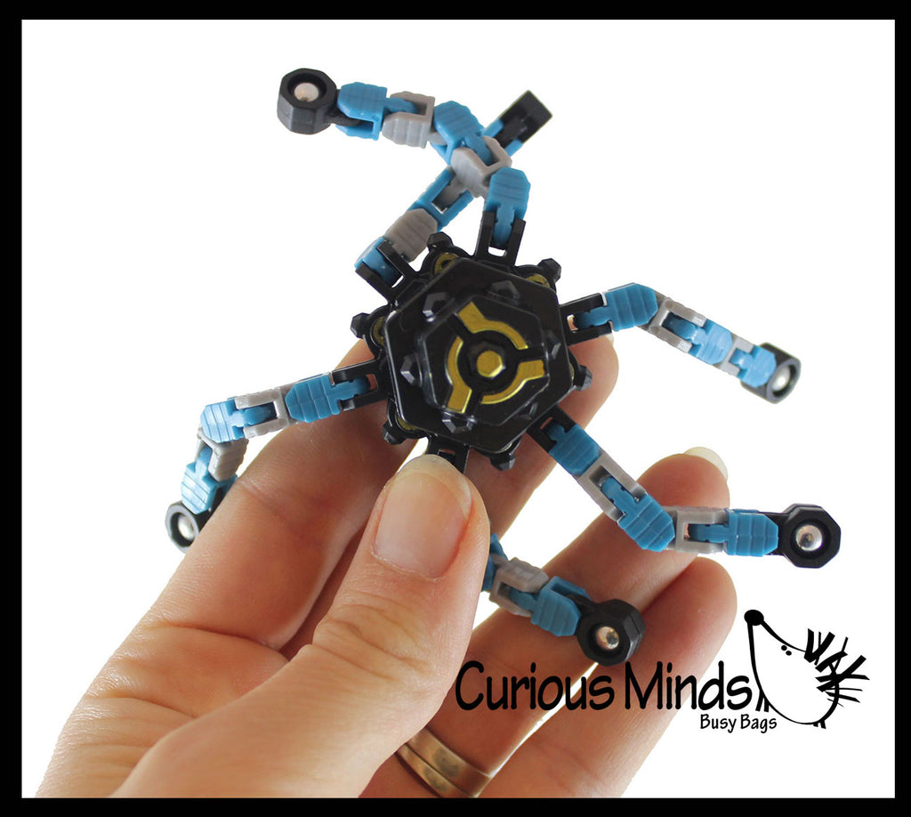 LAST CHANCE - LIMITED STOCK -  Robot Fidget Spinner Toy - Spinning Hand Fidget - Anxiety ADHD - Wacky Tracks Movement