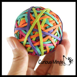Rubber Band Ball - Fun Bouncy Ball - Hand Strengthening Fine Motor Toy - OT - Bright Neon Colors