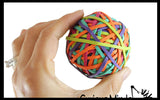 Rubber Band Ball - Fun Bouncy Ball - Hand Strengthening Fine Motor Toy - OT - Bright Neon Colors