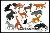 Safari Animal Figurines - Mini Animal Action Figures Replicas - Miniature Jungle Zoo Toy Animal Playset