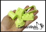 LAST CHANCE - LIMITED STOCK - Mini Sand Castle Molds and Brick Stamping Trowel - Sand Sculpting Tool Set - Play Doh - Moving Sand