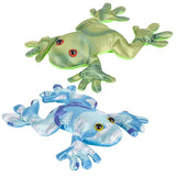 Frog Sand Filled Animal Toy - Heavy Weighted Sandbag Animal Plush Bean Bag Toss - Shimmering Glitter