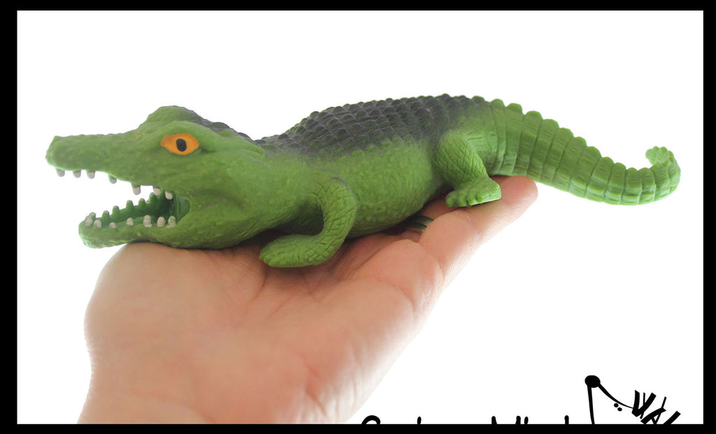Sand Filled Alligator Crocodile - Moldable Sensory, Stress, Squeeze Fidget Toy ADHD Special Needs Soothing Croc
